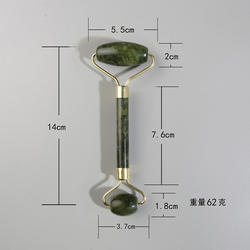 Jade Roller Stone - Natural Jade Scraping Board Roller Massager
