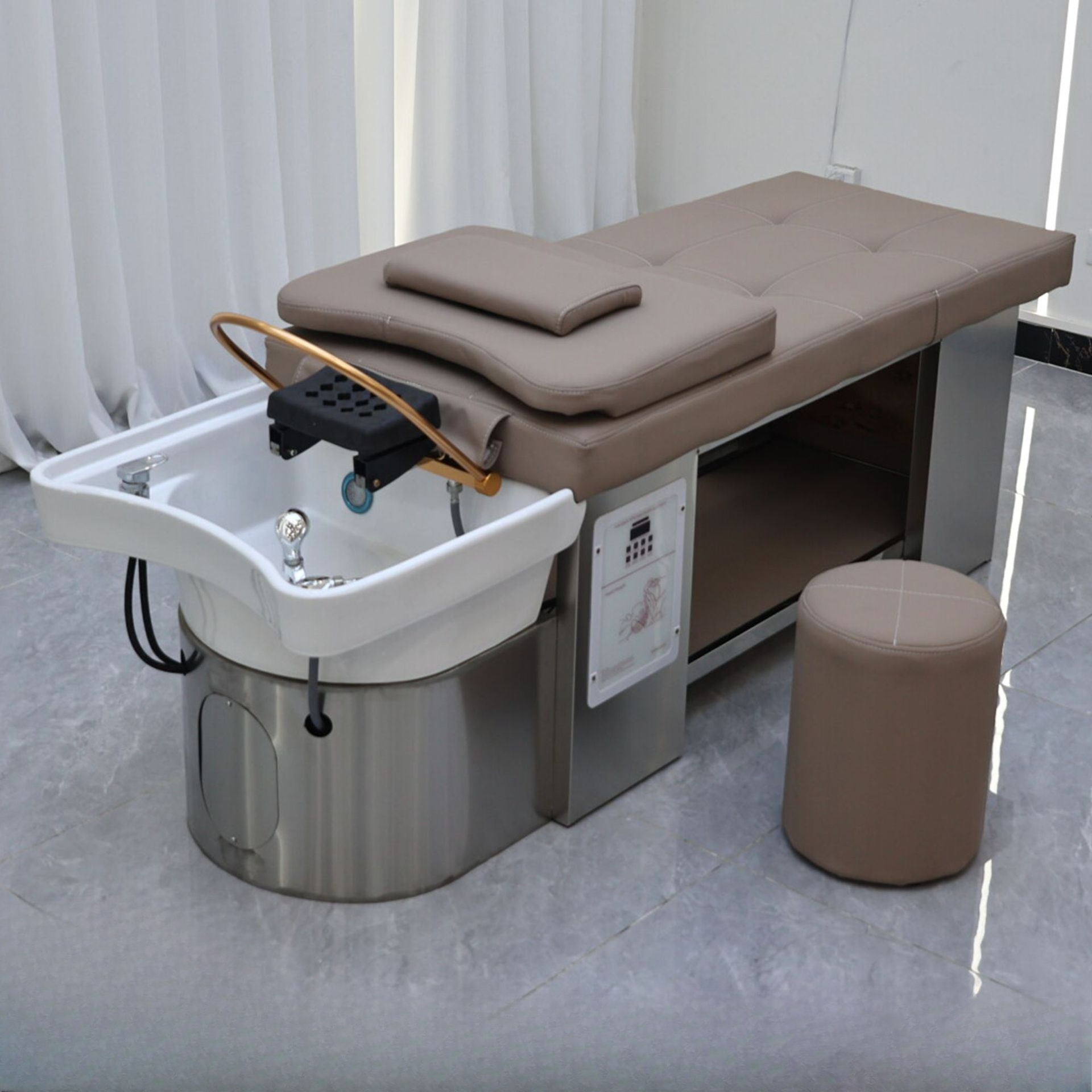 Spa Wellness Center - High-end Head Therapy Shampoo Bed, Water