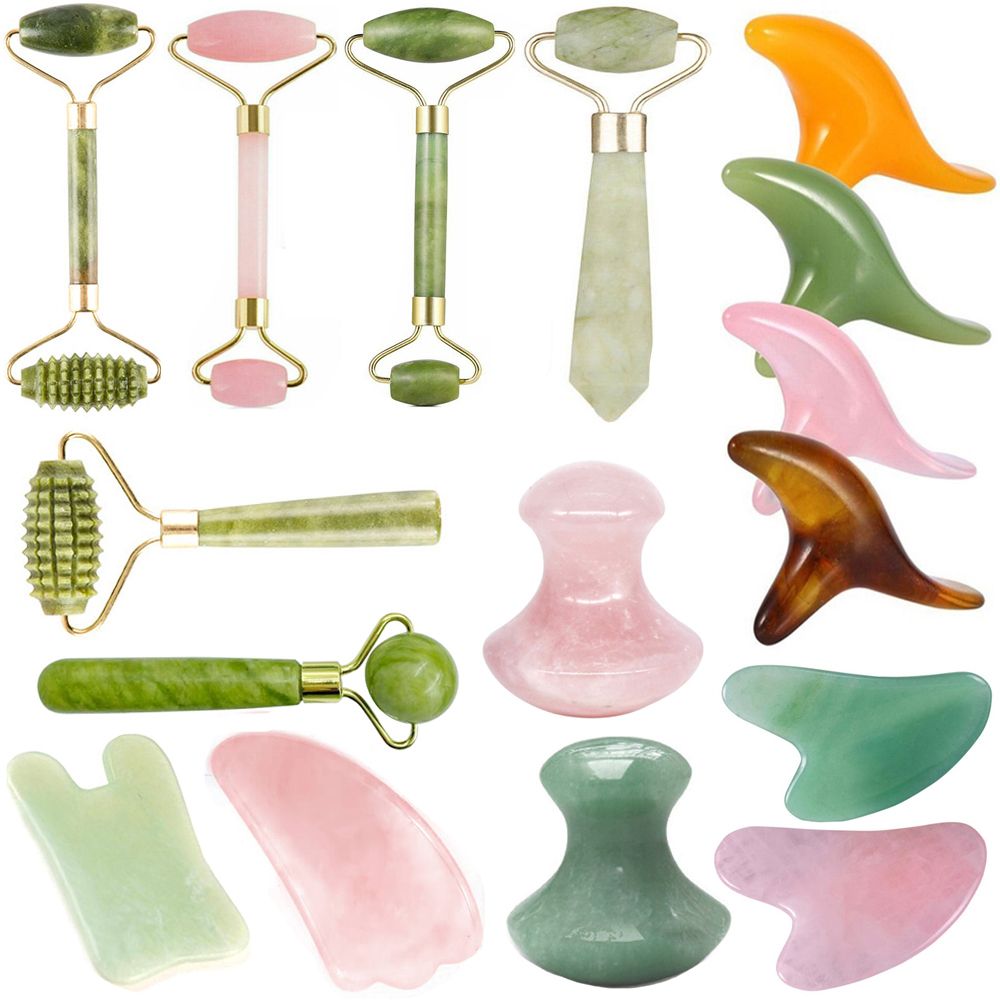 Jade Roller Stone - Jade Stone Face Roller Beauty tool
