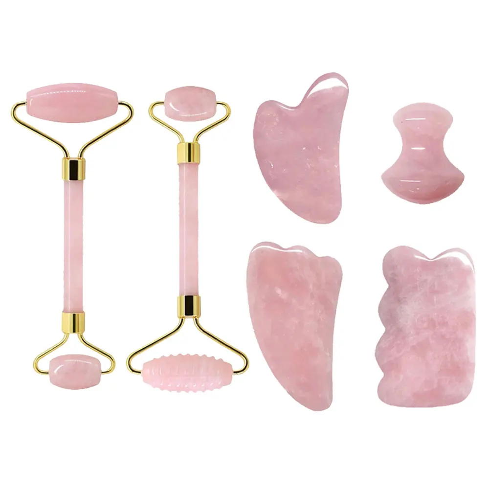 Jade Roller Stone - Rose Quartz Face Jade Roller Massagers