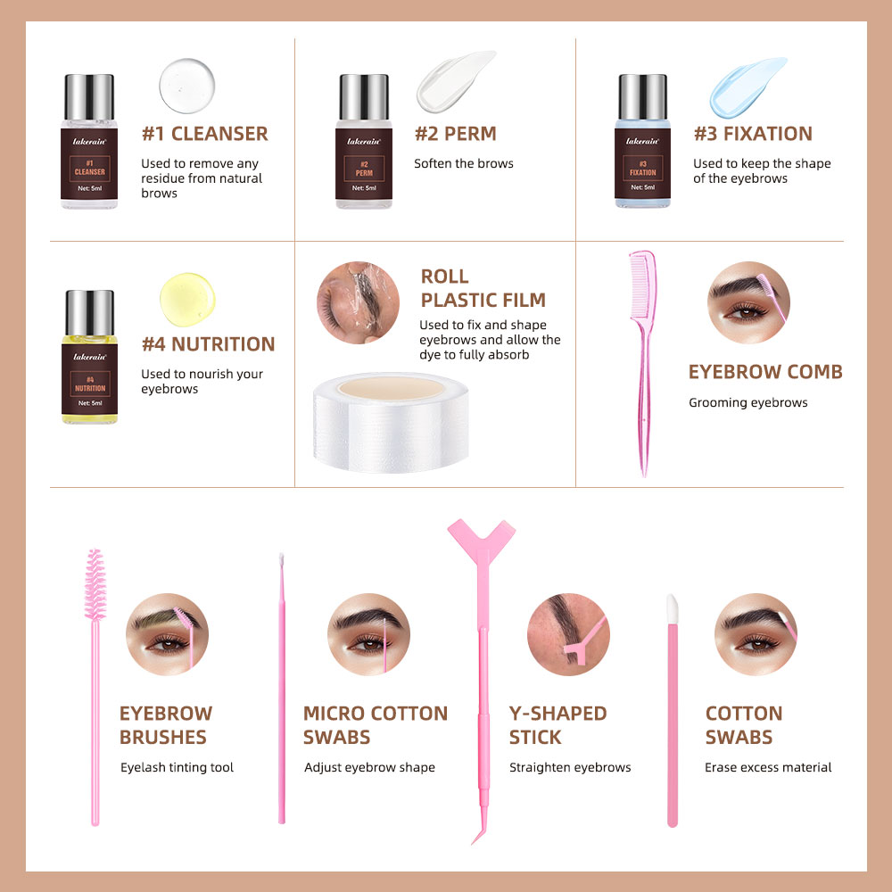 Semi-permanent Brow Lift Permi - مراجعة Brow Lamination Kit وسعره