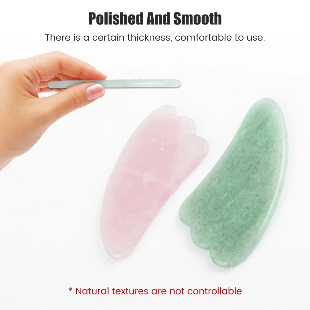 Natural Jade Stone Gua Sha Mas - مراجعة Gua Sha Tool Rose Quartz وسعره