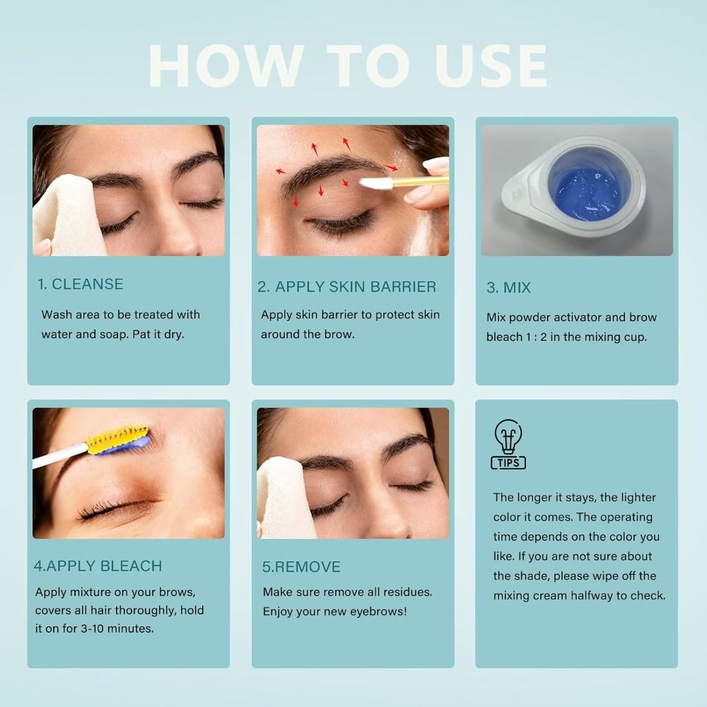 Eyebrow Bleach Brow Bleach Kit - مراجعة Brow Lamination Kit وسعره