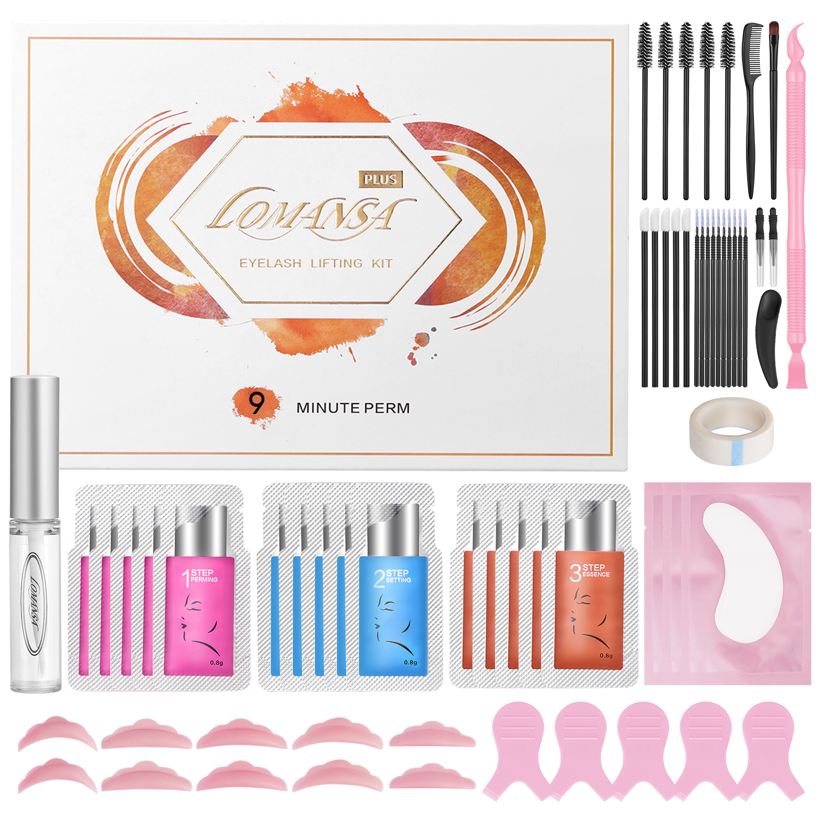 Lomansa 15 Pieces/Lot 8-12 Min - مراجعة Brow Lamination Kit وسعره