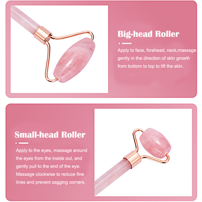 Natural Rose Quartz Jade Rolle - مراجعة Gua Sha Tool Rose Quartz وسعره
