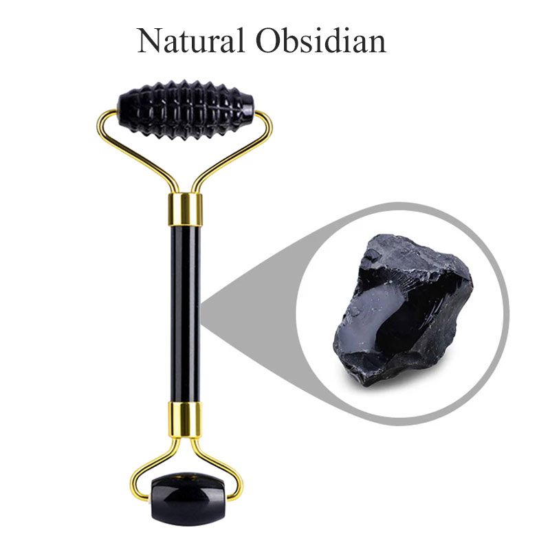 Natural Obsidian Face Massage  - مراجعة Jade Roller Stone وسعره