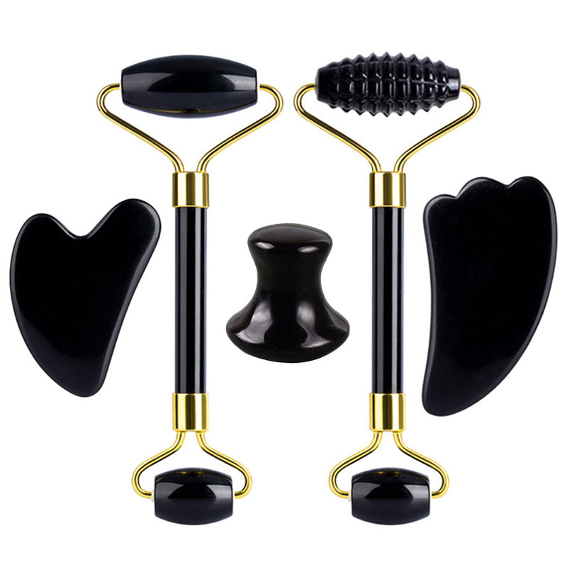 Natural Obsidian Face Massage  - مراجعة Jade Roller Stone وسعره