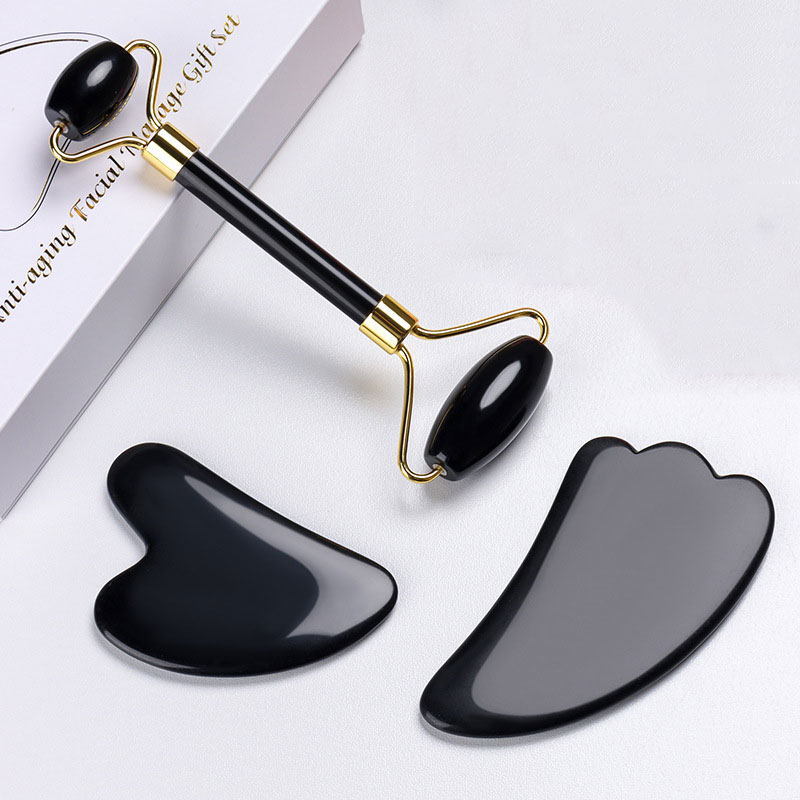 Natural Obsidian Face Massage  - مراجعة Jade Roller Stone وسعره