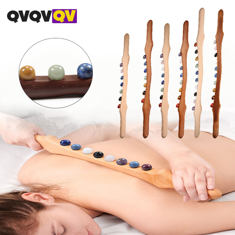 Wood Massage Stick 10 Jade Sto - مراجعة Jade Roller Stone وسعره