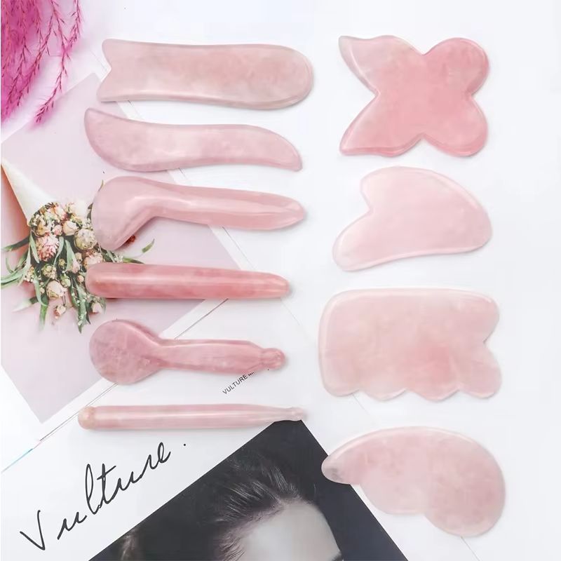 Natural Rose Quartz Gua Sha Ja - مراجعة Gua Sha Tool Rose Quartz وسعره