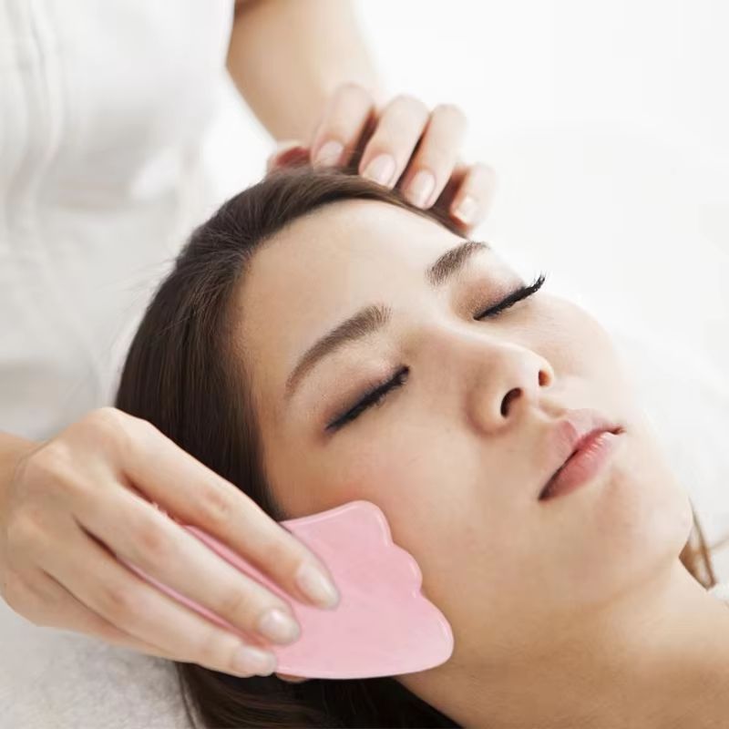 Natural Rose Quartz Gua Sha Ja - مراجعة Gua Sha Tool Rose Quartz وسعره