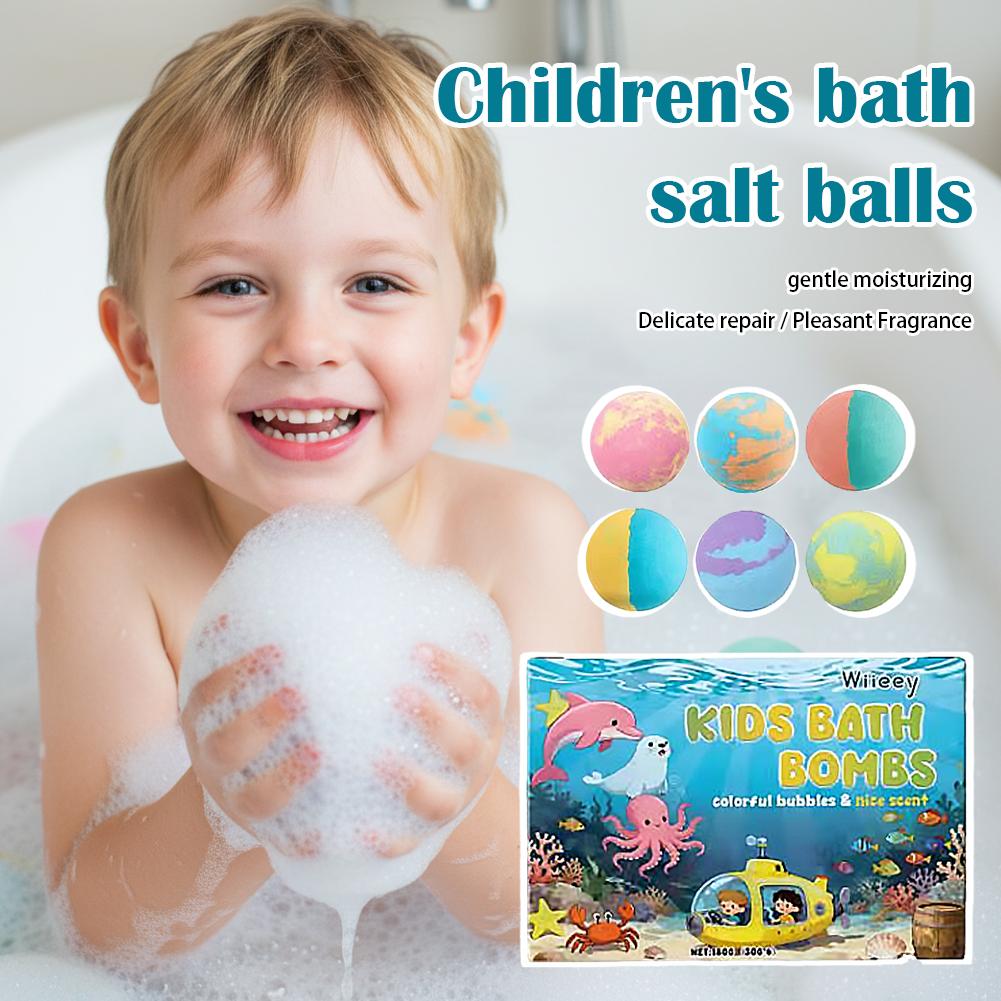 6Pcs Kids Bubble Bath Bombs Se - مراجعة Relax - Spa & Wellness وسعره