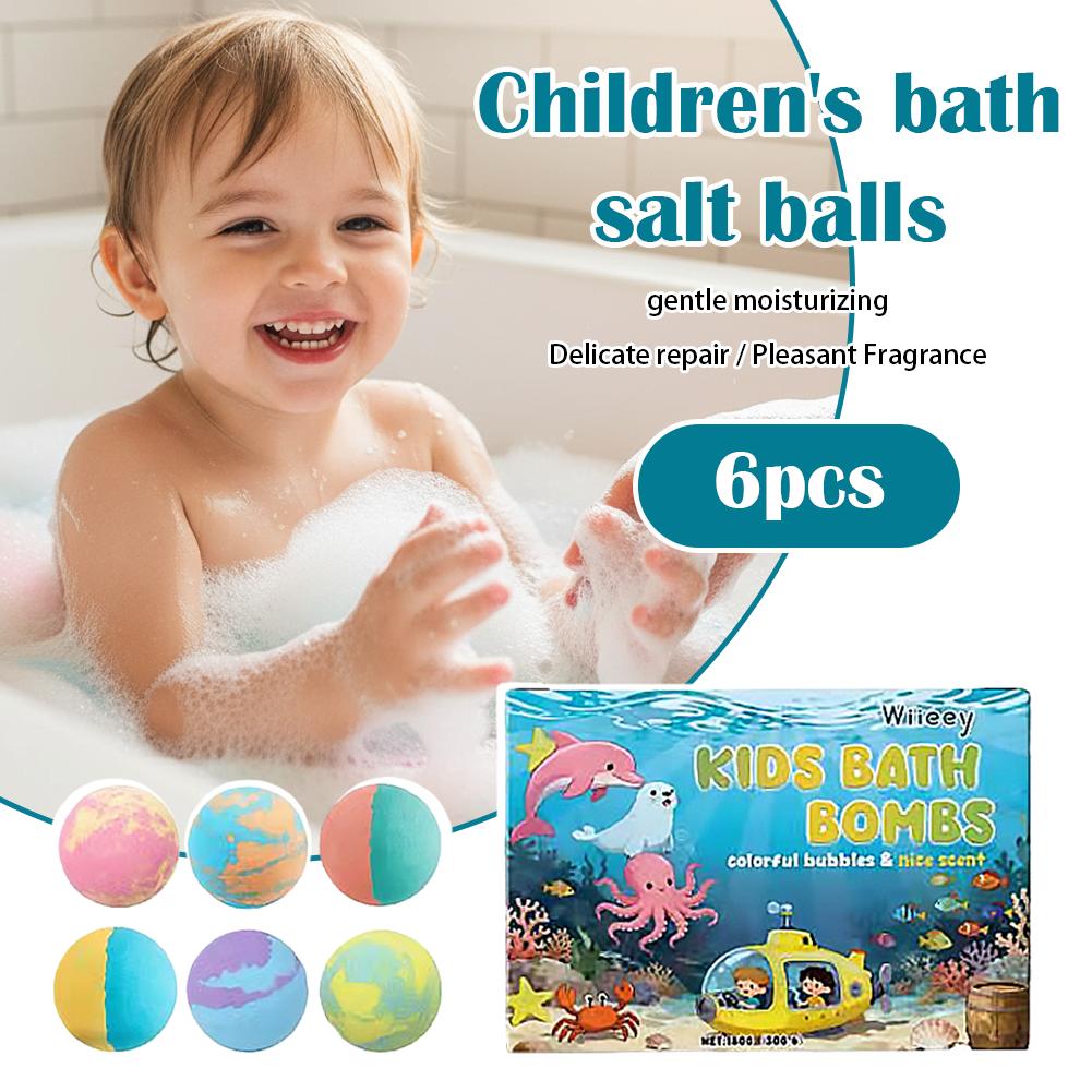 6Pcs Kids Bubble Bath Bombs Se - مراجعة Relax - Spa & Wellness وسعره