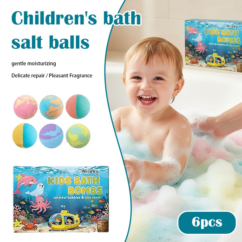 6Pcs Kids Bubble Bath Bombs Se - مراجعة Relax - Spa & Wellness وسعره