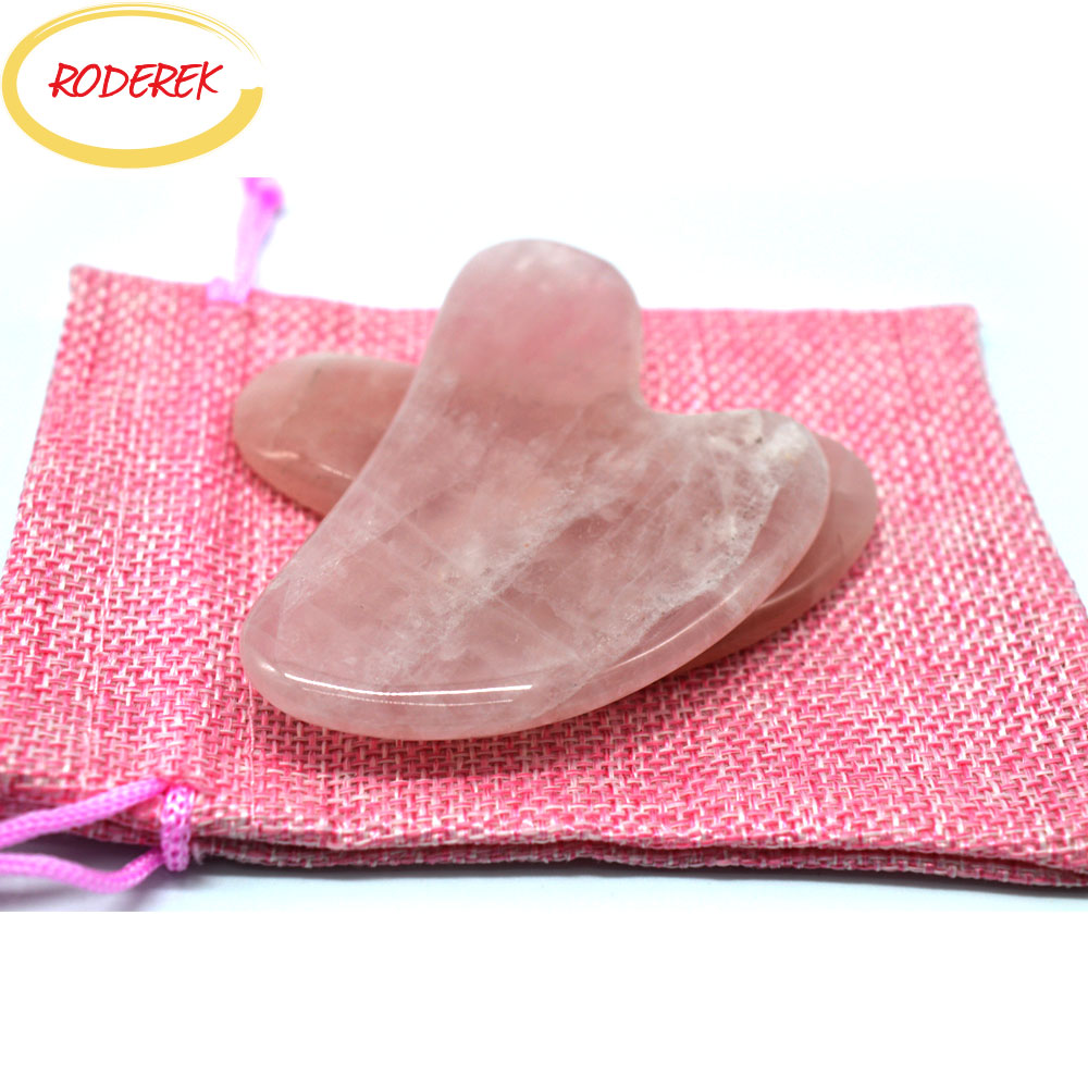 Jade Guasha Plate Natural Rose - مراجعة Gua Sha Tool Rose Quartz وسعره