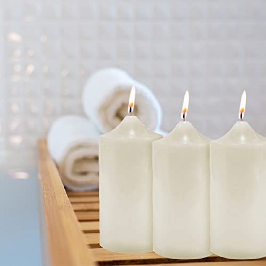 Unscented Pillar Candles for W - مراجعة Relax - Spa & Wellness وسعره