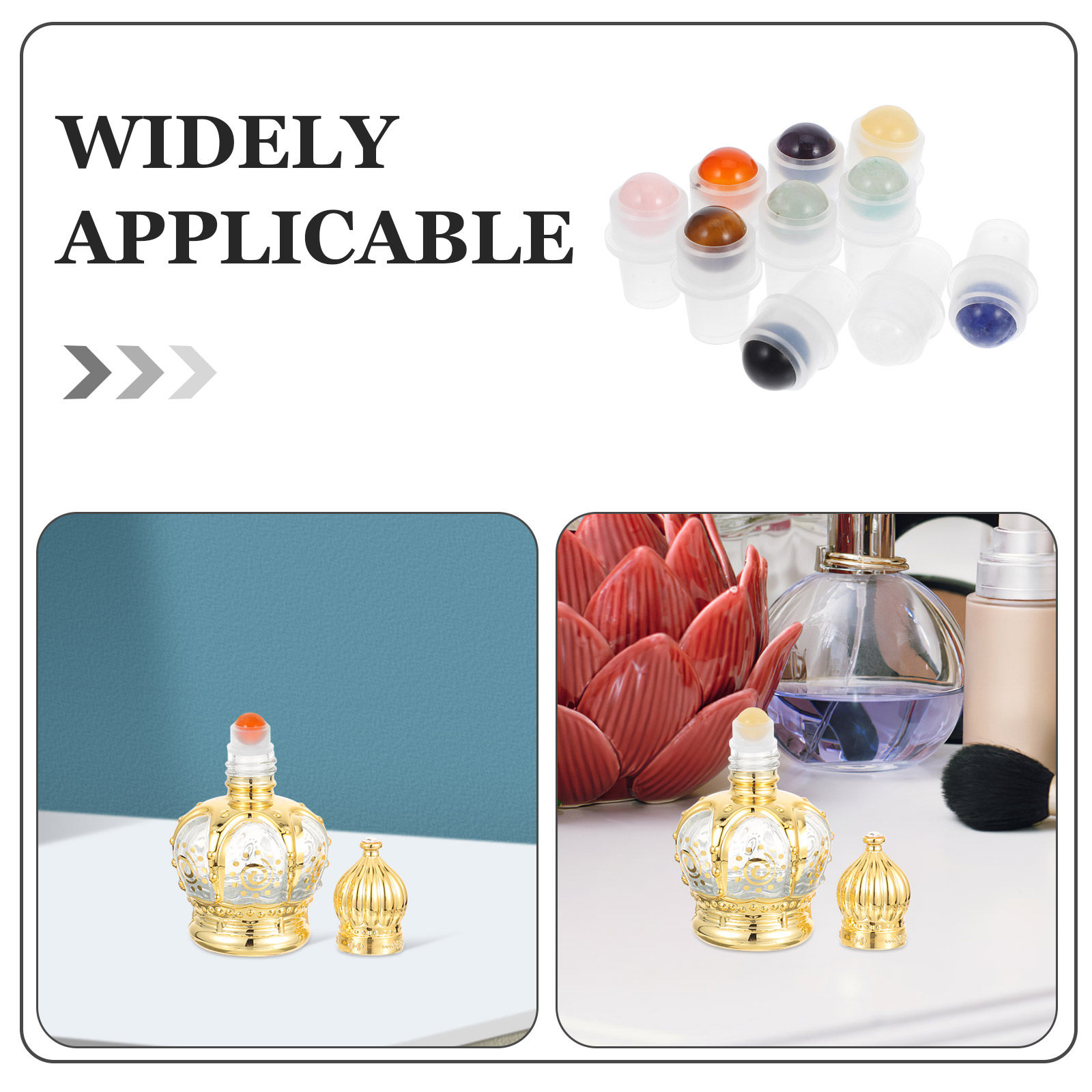 10Pcs Essential Oil Bottle Rol - مراجعة Jade Roller Stone وسعره