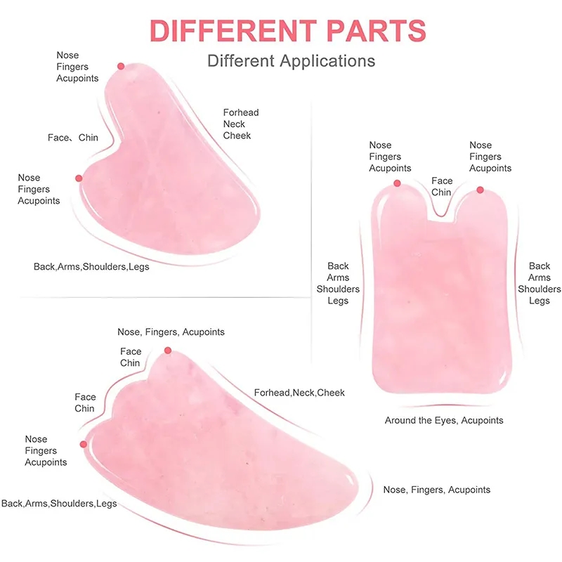 Rose Quartz Gua Sha Board Natu - مراجعة Gua Sha Tool Rose Quartz وسعره