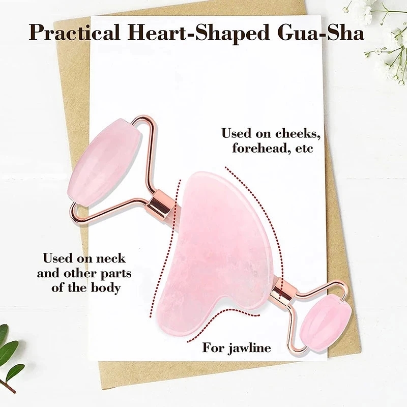 Rose Quartz Natural Jade Rolle - مراجعة Jade Roller Stone وسعره