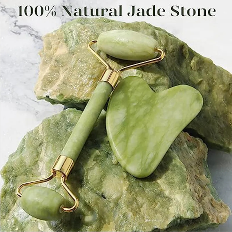 Natural Jade Roller Gua Sha Ma - مراجعة Jade Roller Stone وسعره