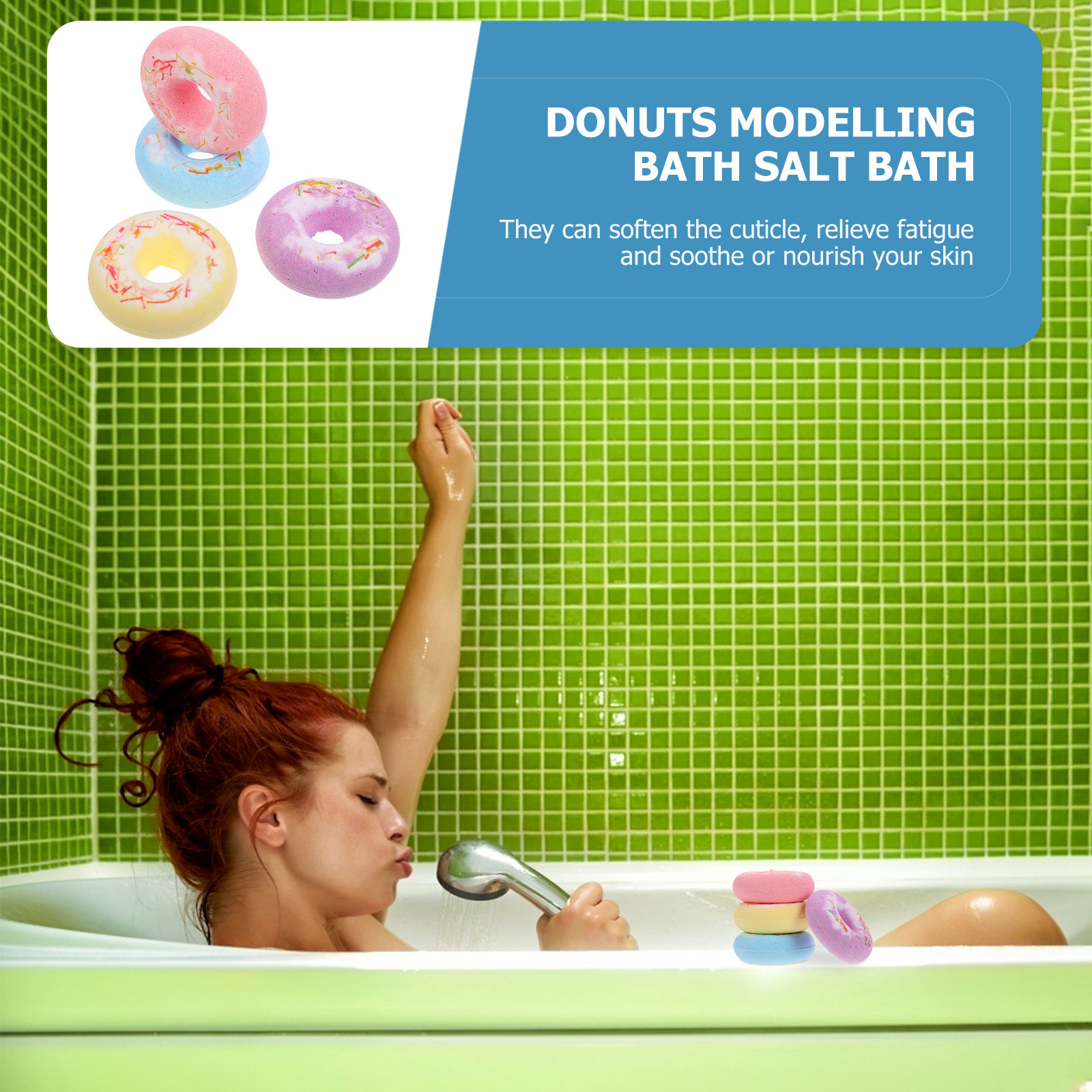 4Pcs Bath Salt Balls Cake Shap - مراجعة Relax - Spa & Wellness وسعره