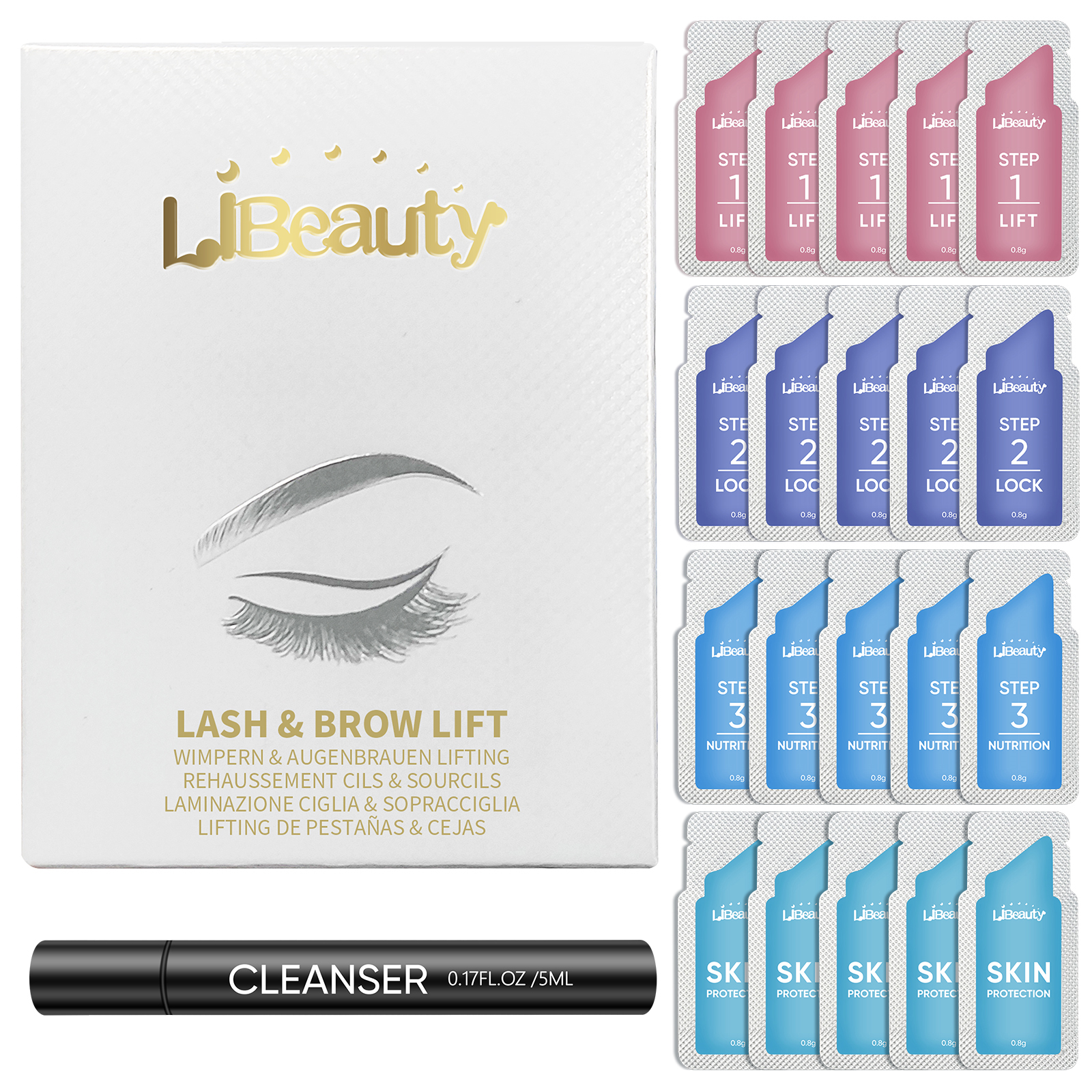 Libeauty 20 Pieces/Lot 10-12 M - مراجعة Brow Lamination Kit وسعره