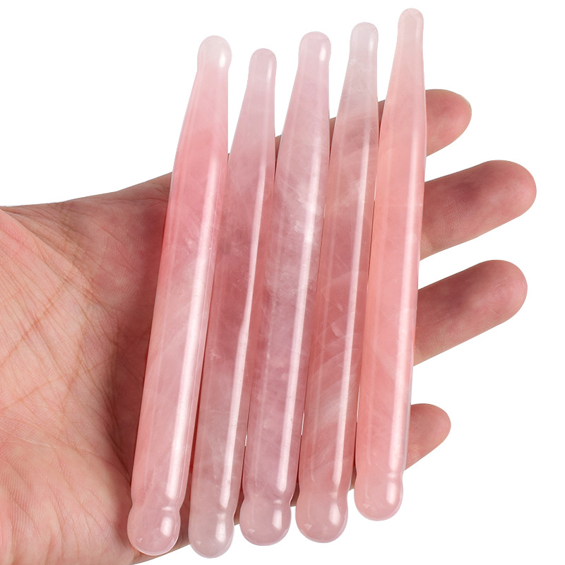 Eye Massage Pen Natural Rose Q - مراجعة Gua Sha Tool Rose Quartz وسعره