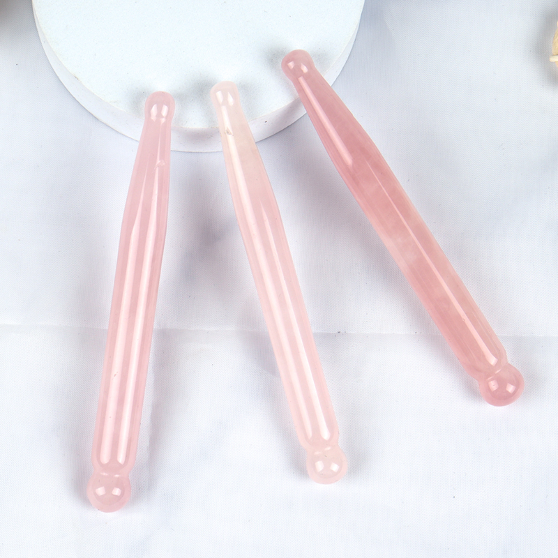 Eye Massage Pen Natural Rose Q - مراجعة Gua Sha Tool Rose Quartz وسعره