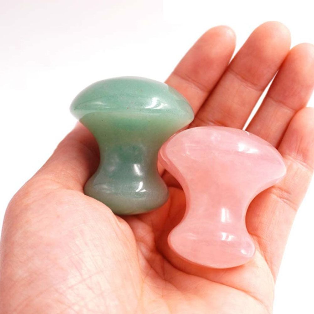 Slimming Tools Mushroom Shape  - مراجعة Jade Roller Stone وسعره