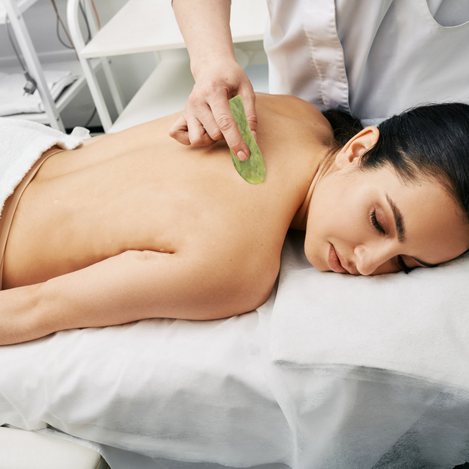 2Pcs Natural Jade Gua Sha Scra - مراجعة Relax - Spa & Wellness وسعره