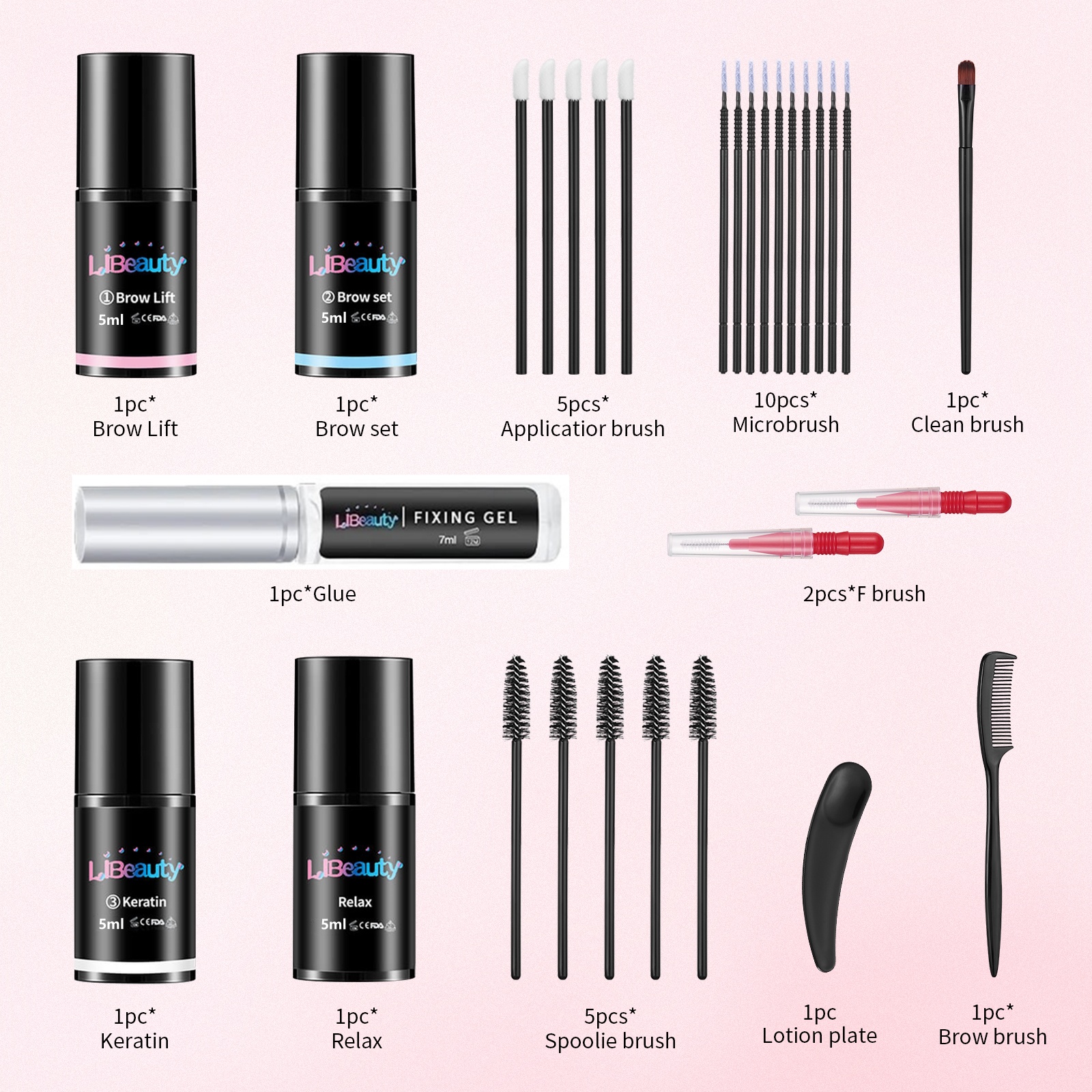 Libeauty Semi-permanent Brow L - مراجعة Brow Lamination Kit وسعره