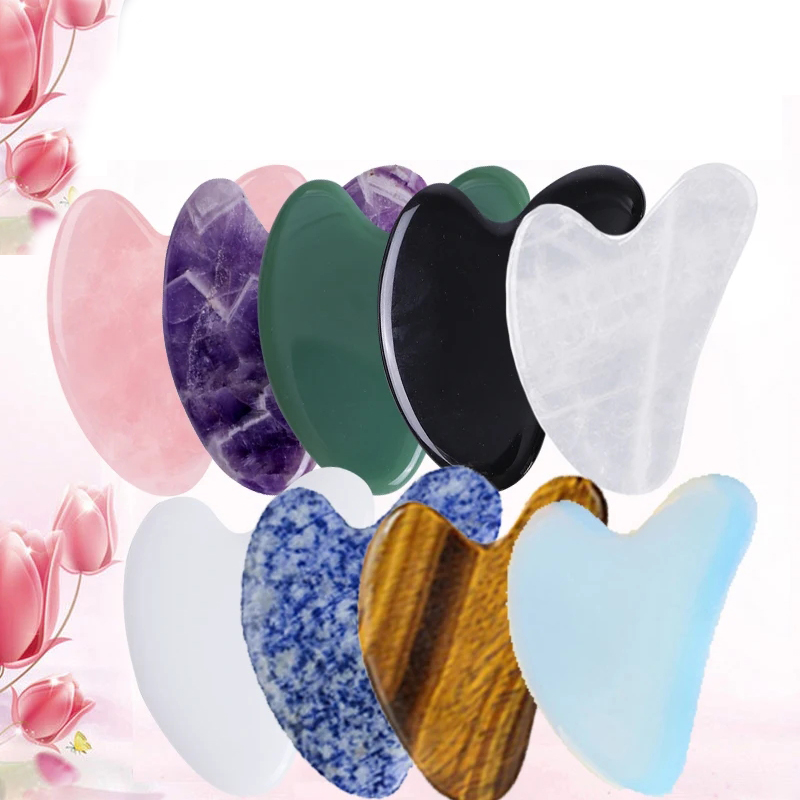 10pcs Natural Jade Gua Sha Set - مراجعة Gua Sha Tool Rose Quartz وسعره