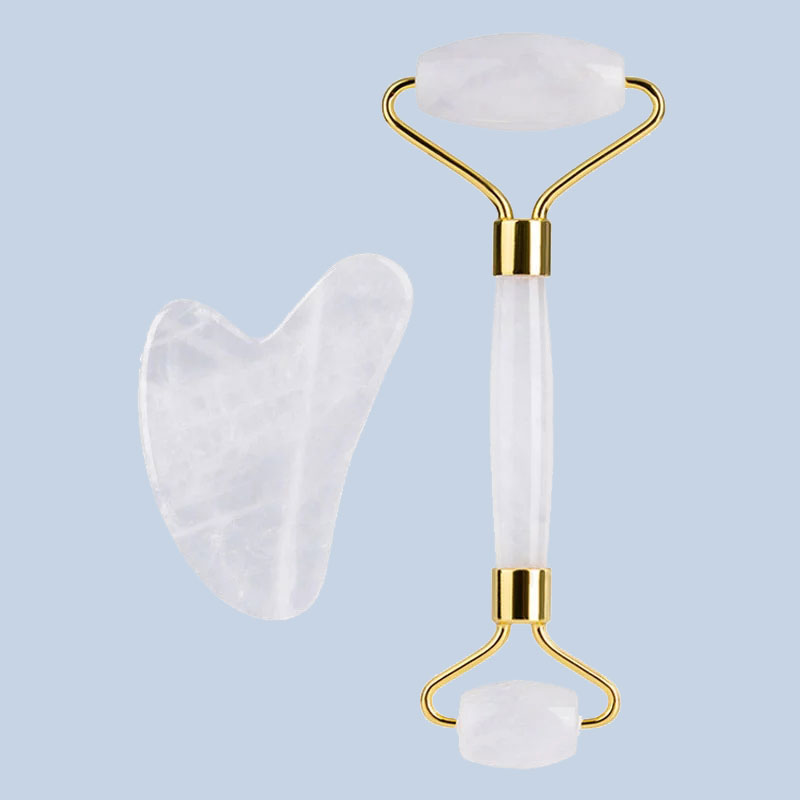 Natural White Crystal Face Mas - مراجعة Jade Roller Stone وسعره
