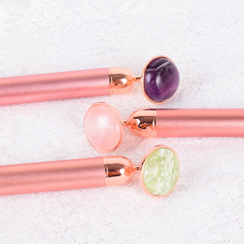 Natural Stone Rose Gold Electr - مراجعة Jade Roller Stone وسعره