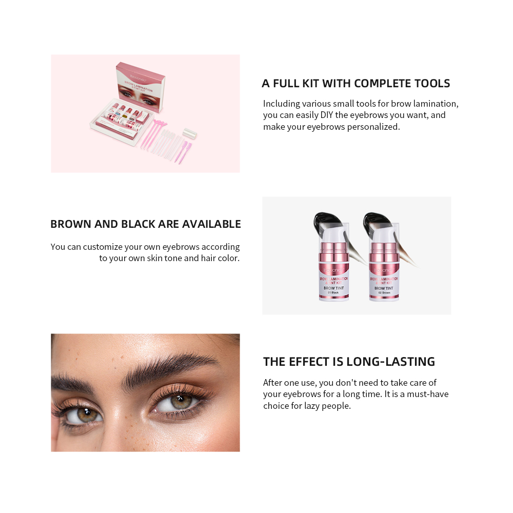 Semi-permanent Brow Lamination - مراجعة Brow Lamination Kit وسعره