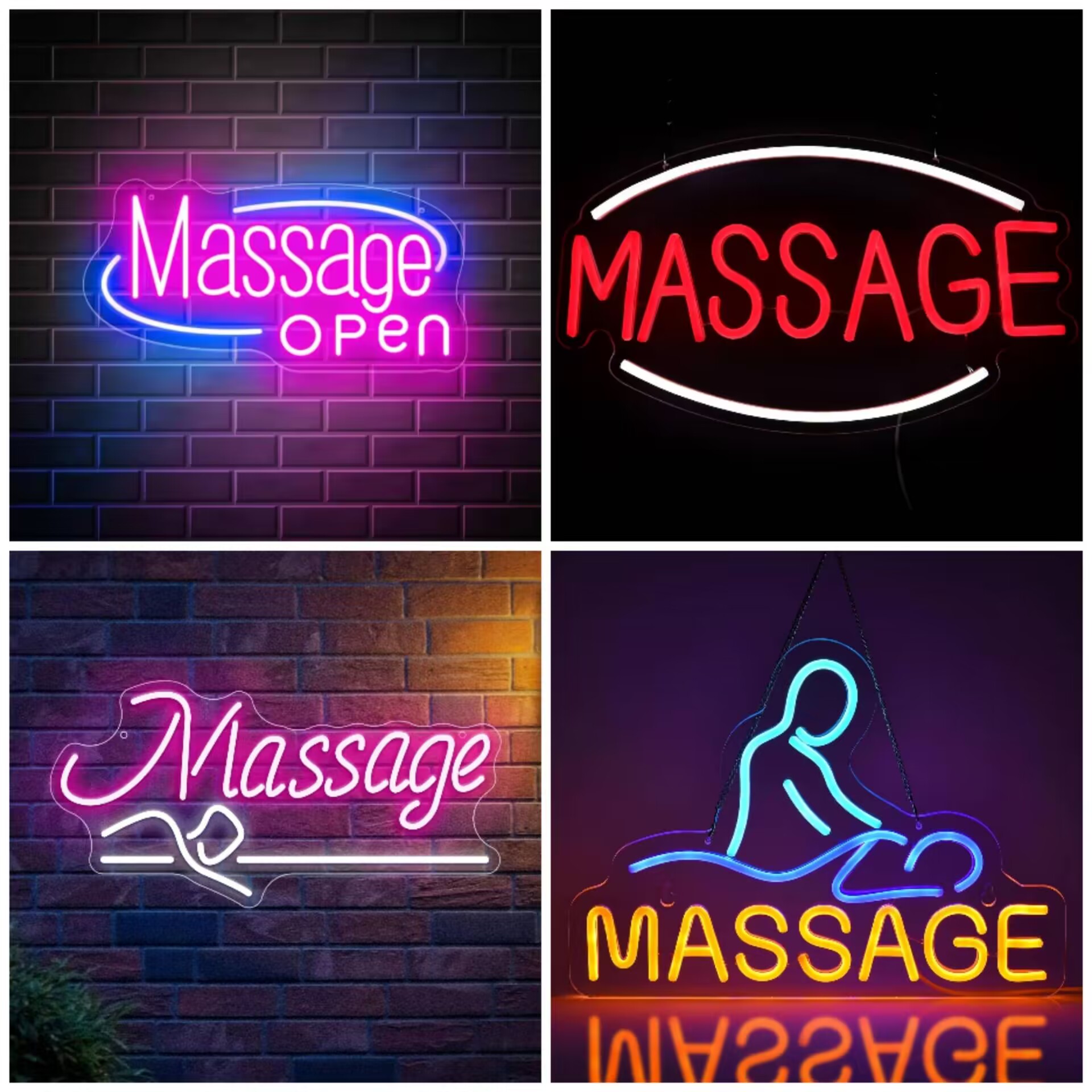 Massage Neon Sign for Wall Dec - مراجعة Spa Wellness Center وسعره