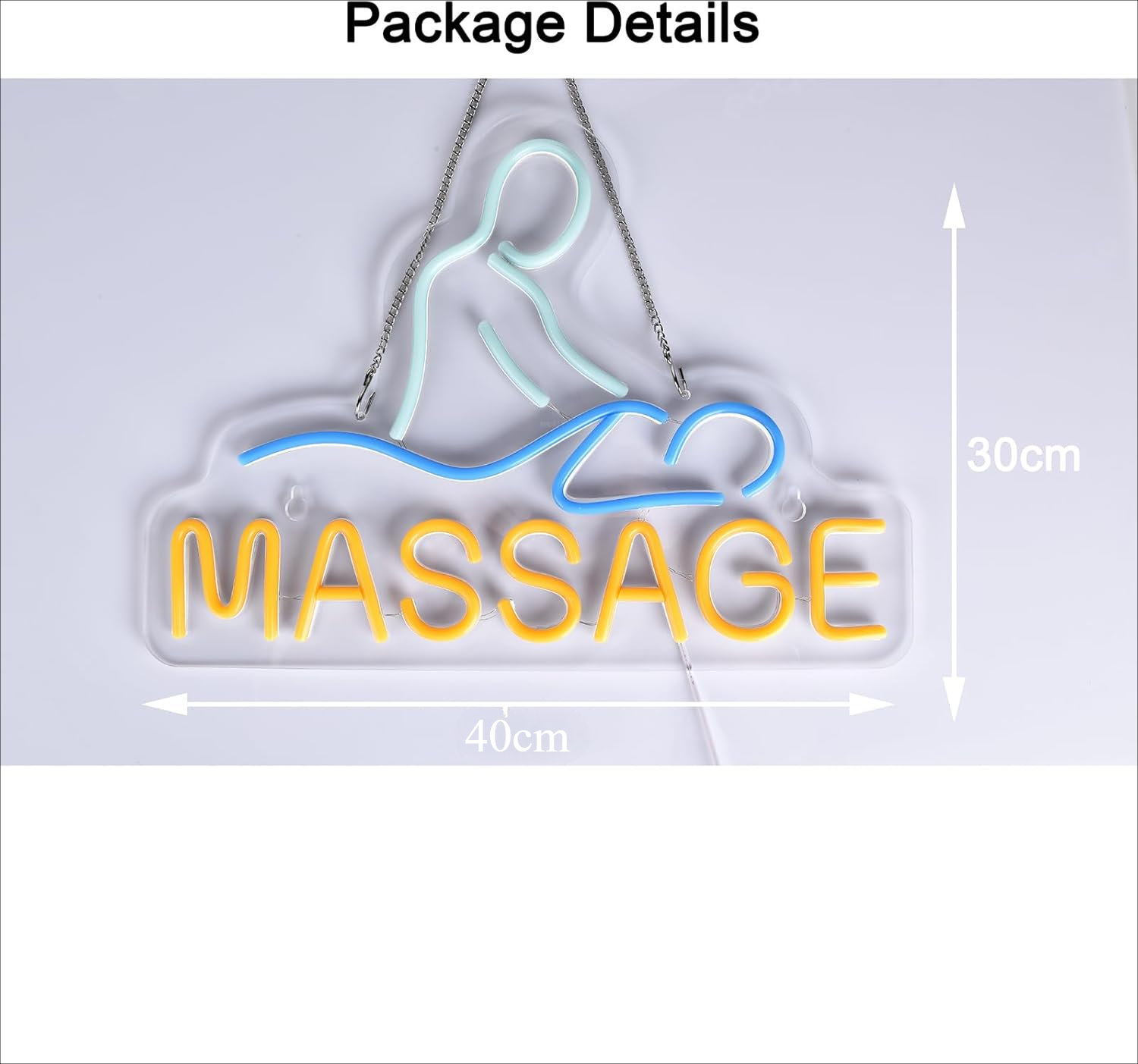 Massage Neon Sign for Wall Dec - مراجعة Spa Wellness Center وسعره