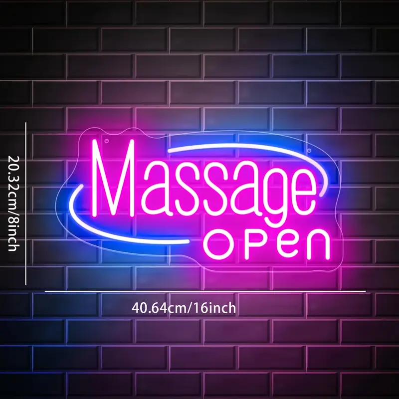 Massage Neon Sign for Wall Dec - مراجعة Spa Wellness Center وسعره