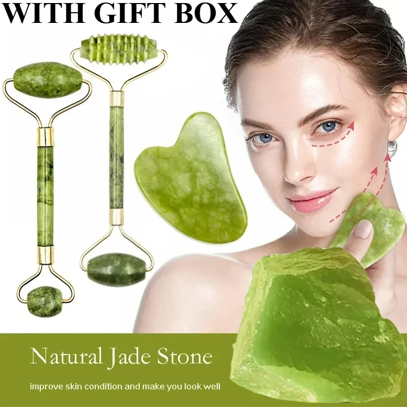 Natural Jade Roller Face Gua S - مراجعة Jade Roller Stone وسعره