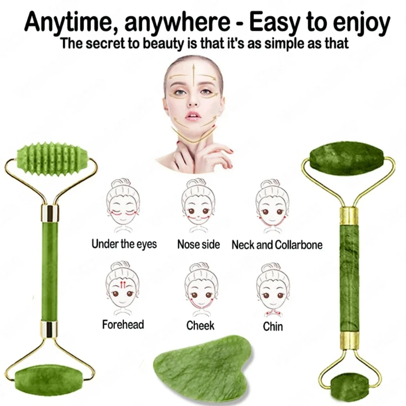 Natural Jade Roller Face Gua S - مراجعة Jade Roller Stone وسعره