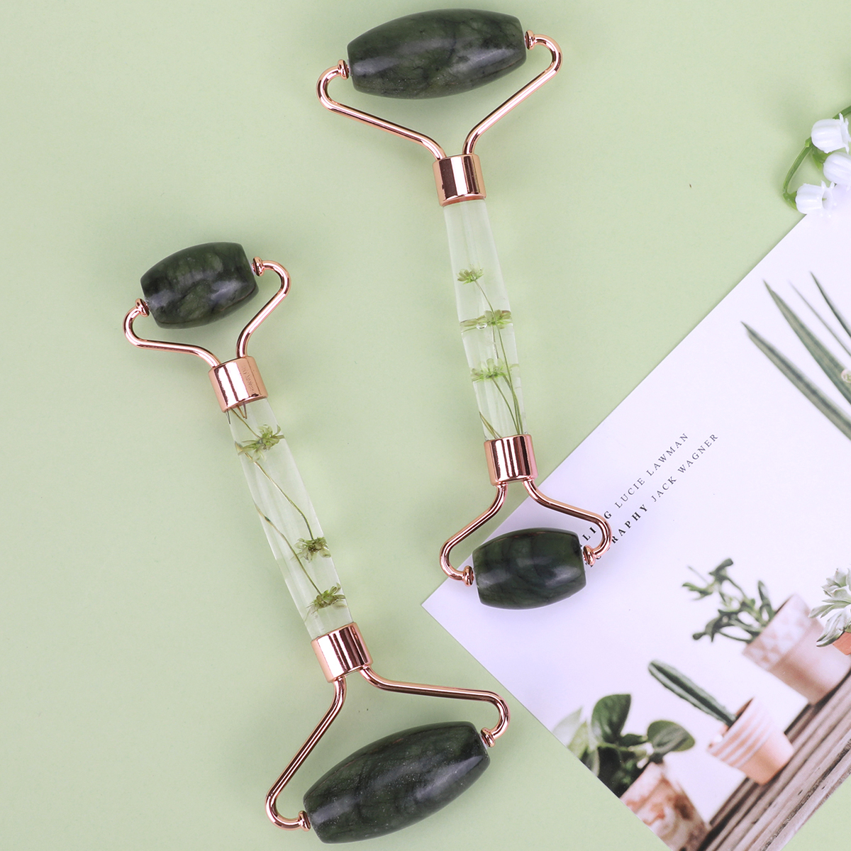 Natural Jade Roller Massager f - مراجعة Jade Roller Stone وسعره
