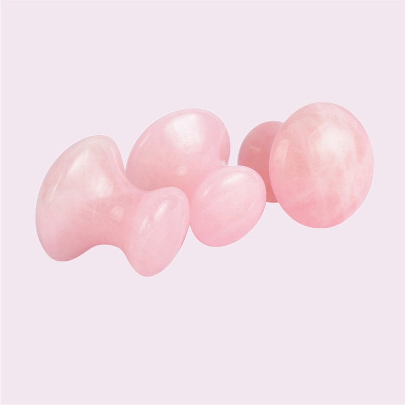 1pc Mushroom Shape Guasha Faci - مراجعة Gua Sha Tool Rose Quartz وسعره