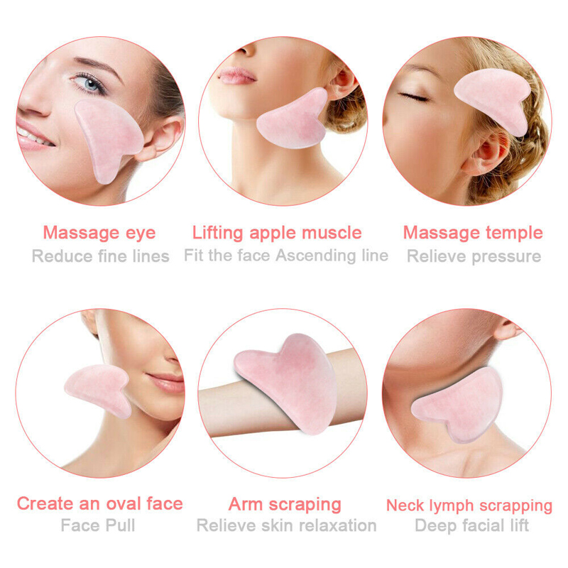 Natural Jade Gua sha Stone Boa - مراجعة Gua Sha Tool Rose Quartz وسعره