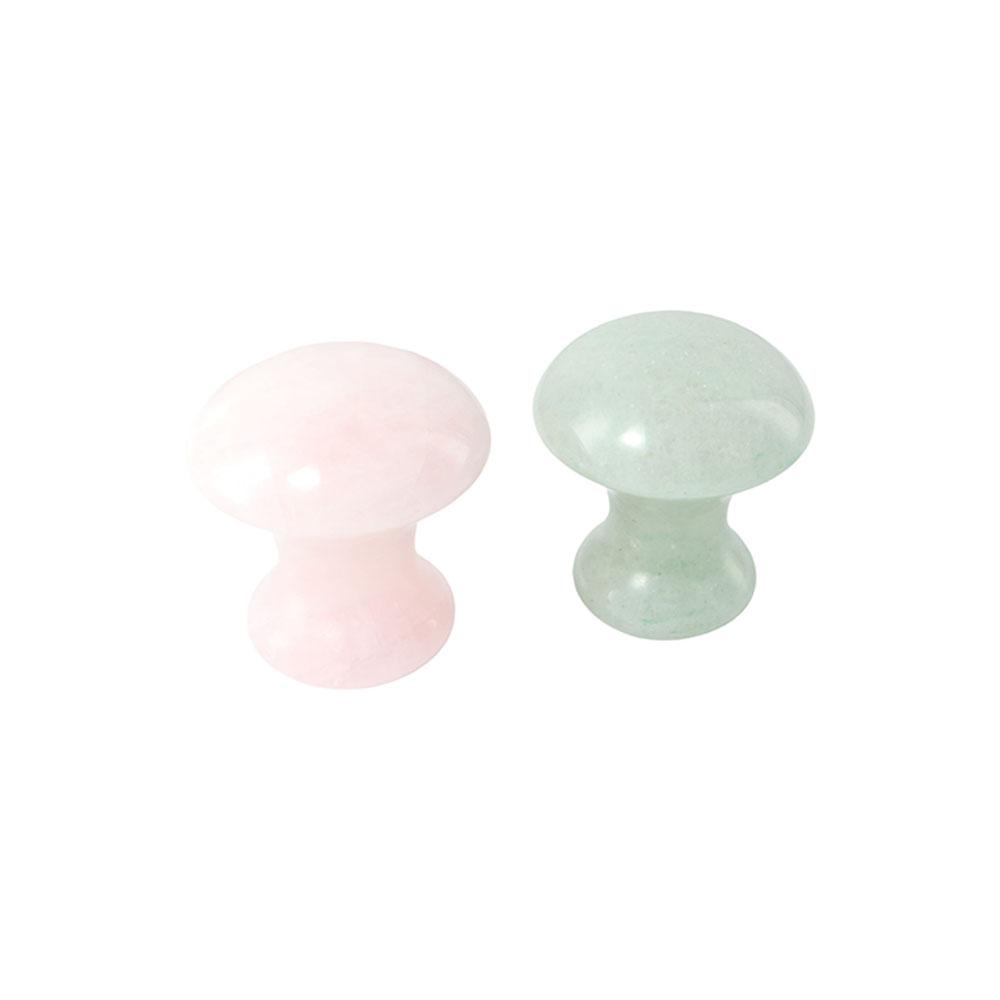SPA Mushroom Shape Massage Rol - مراجعة Gua Sha Tool Rose Quartz وسعره