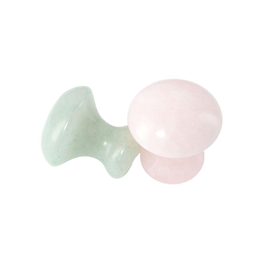 SPA Mushroom Shape Massage Rol - مراجعة Gua Sha Tool Rose Quartz وسعره