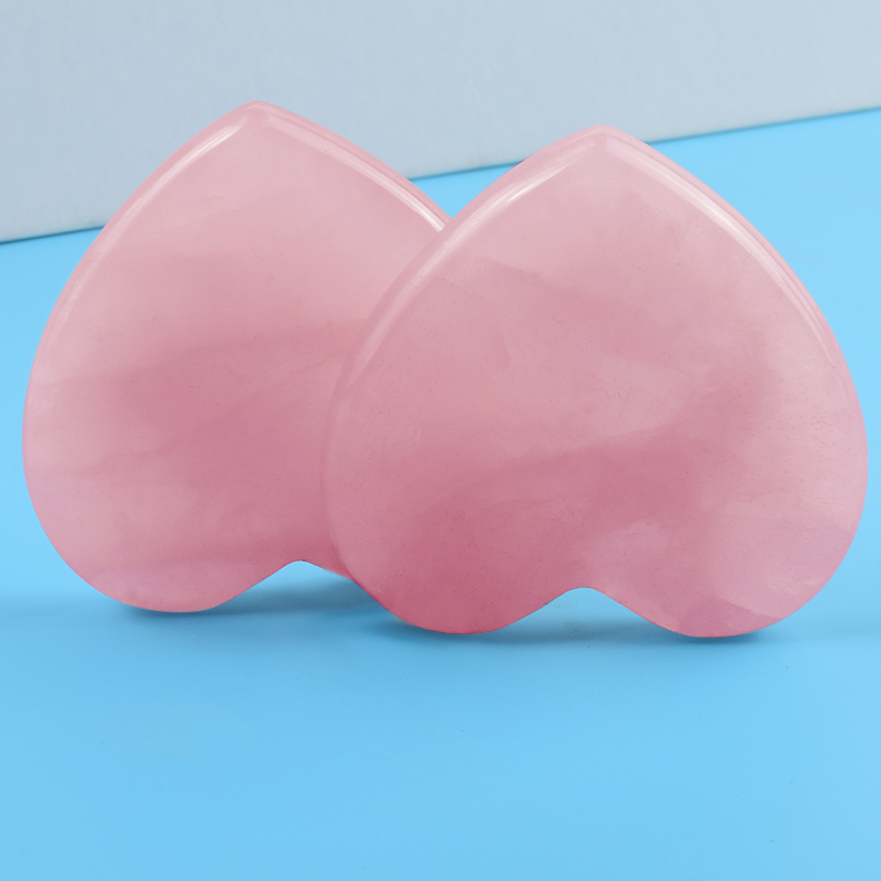 Rose Quartz Heart Shape Face C - مراجعة Gua Sha Tool Rose Quartz وسعره