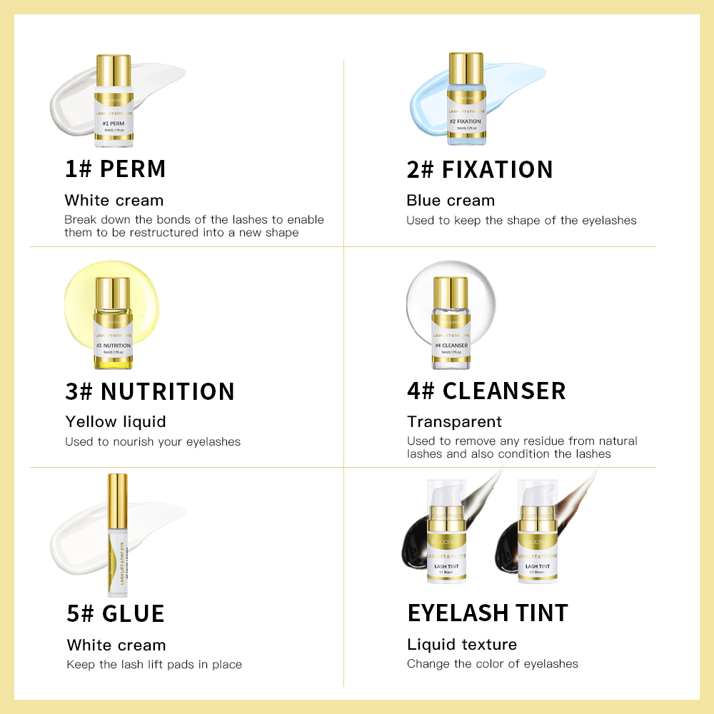 10set Semi Permanent Lash Lift - مراجعة Brow Lamination Kit وسعره